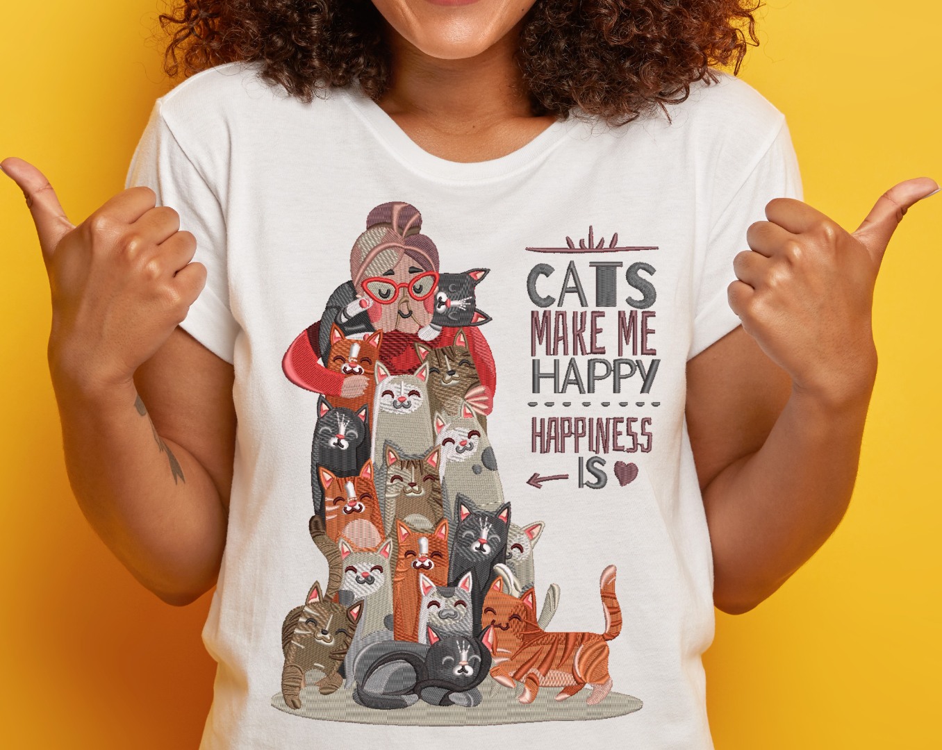 Cats Make Me Happy Happiness Is Cats Cats Make Me Happy Happiness Is Cats