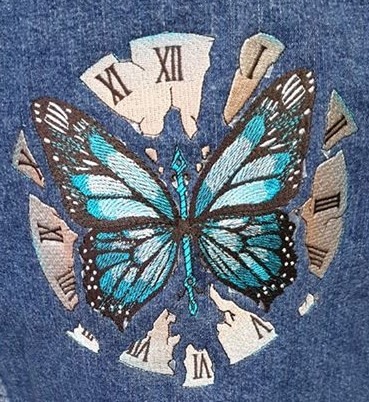 Broken Clock with Butterfly Broken Clock with Butterfly