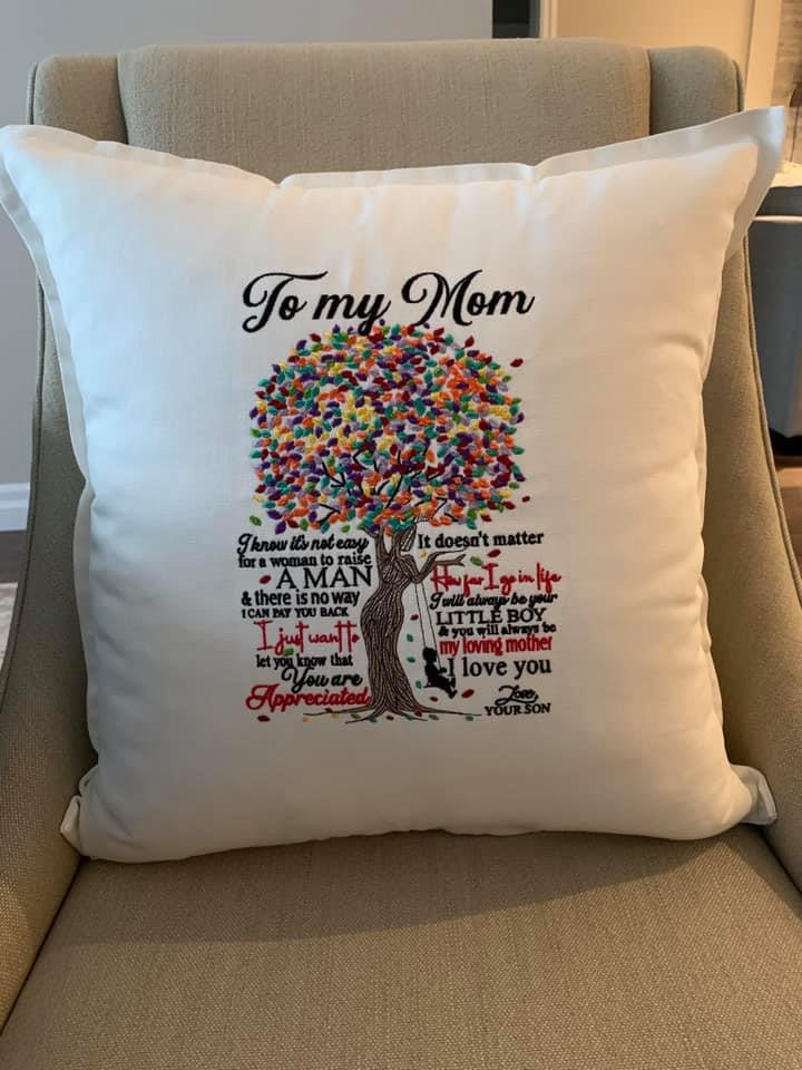 To My Mom Embroidery