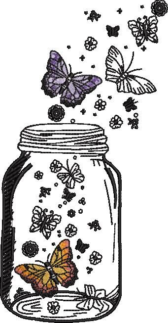 Butterflies In Jar