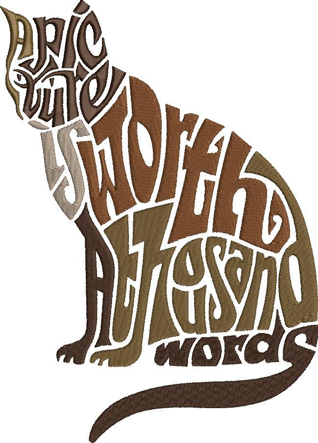 Cat Word Art Cat Word Art