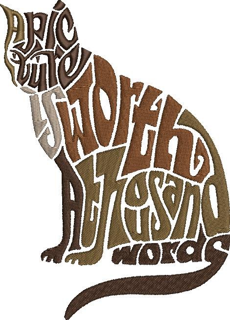 Cat Word Art Cat Word Art
