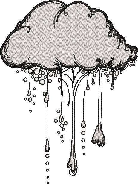 Cloud Embroidery Design