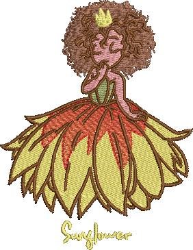 Sunflower Flower Girl Sunflower Flower Girl