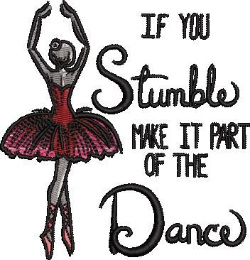 Stumble Embroidery Pattern Stumble Embroidery Pattern