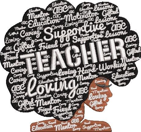 Teacher Embroidery Pattern Teacher Embroidery Pattern