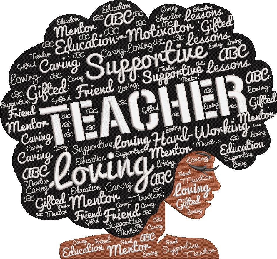 Teacher Embroidery Pattern Teacher Embroidery Pattern
