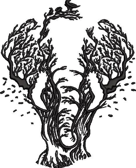 Tree Elephant Illusion