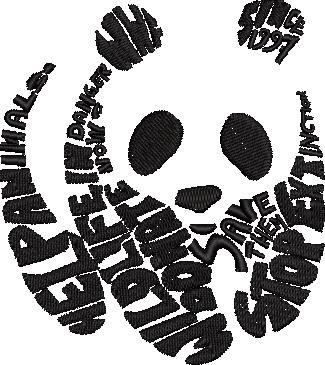 Panda Wordart Panda Wordart