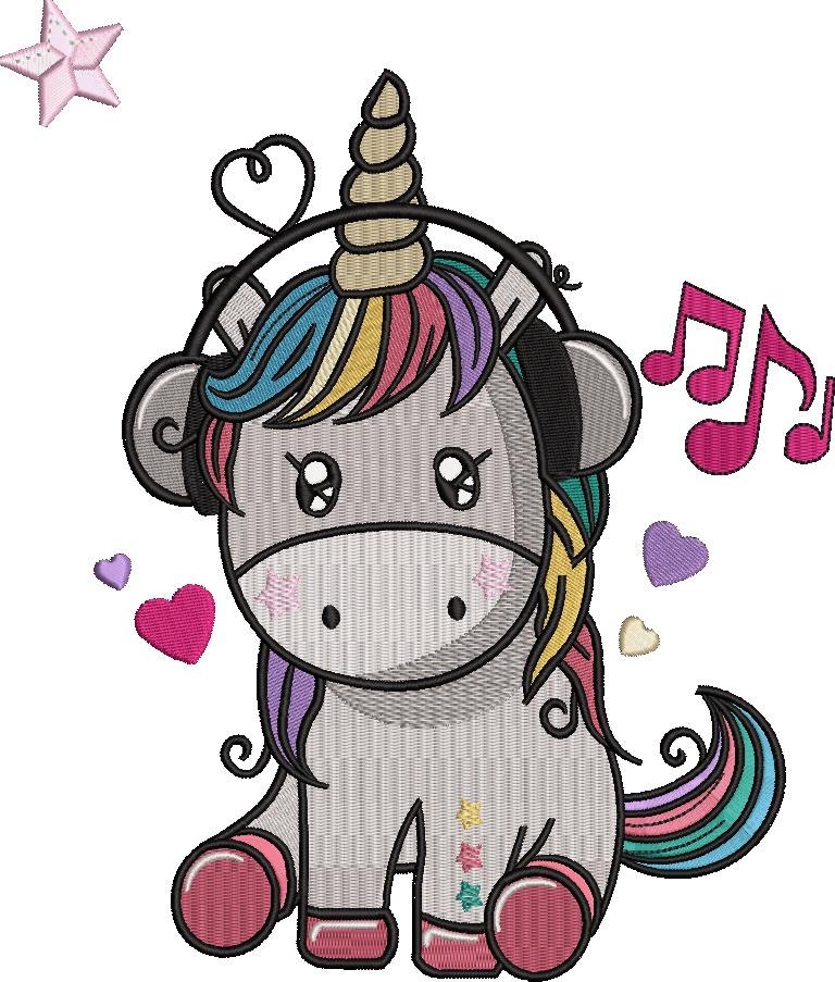 Unicorn With Headphones Unicorn With Headphones
