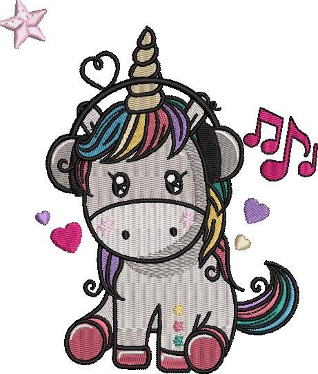 Unicorn With Headphones Unicorn With Headphones