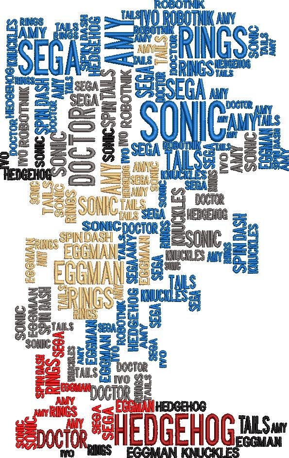 Sonic Dash Wordart