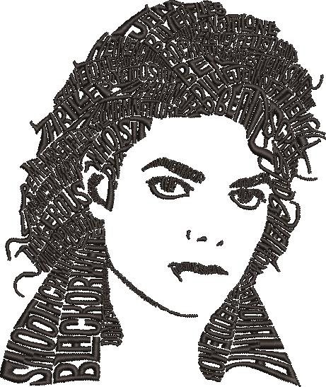 Michael Jackson Word Art