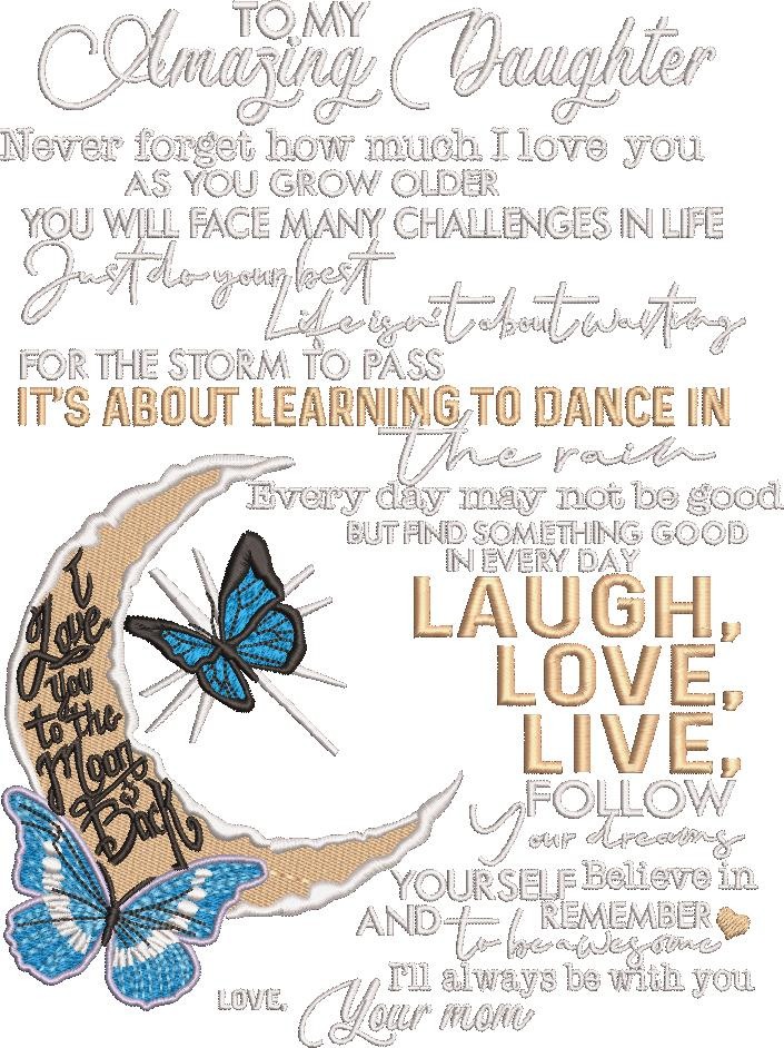 To My Amazing Daughter