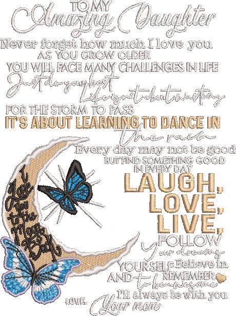 To My Amazing Daughter