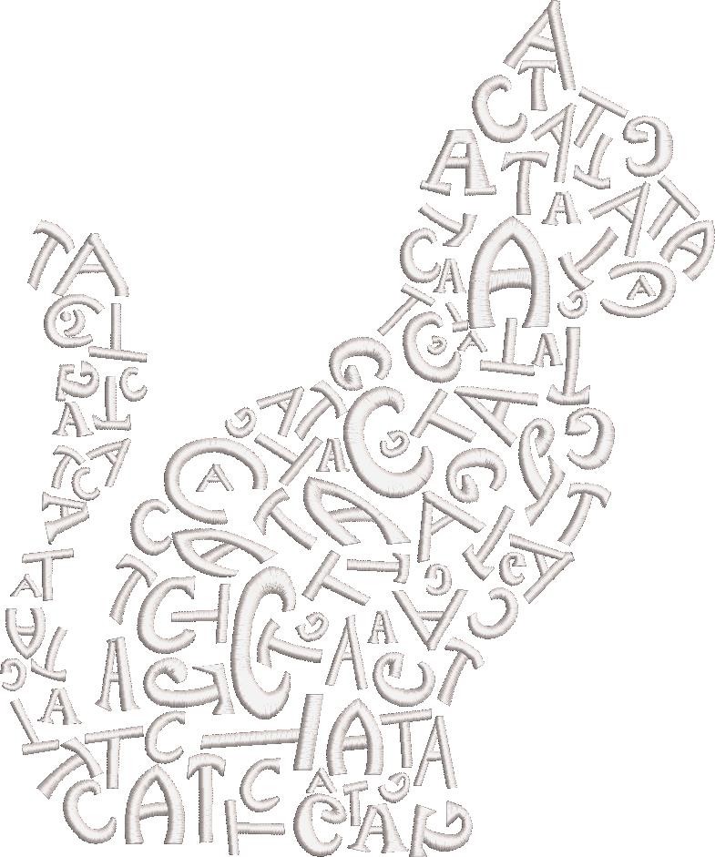 Cat Word Art Cat Word Art