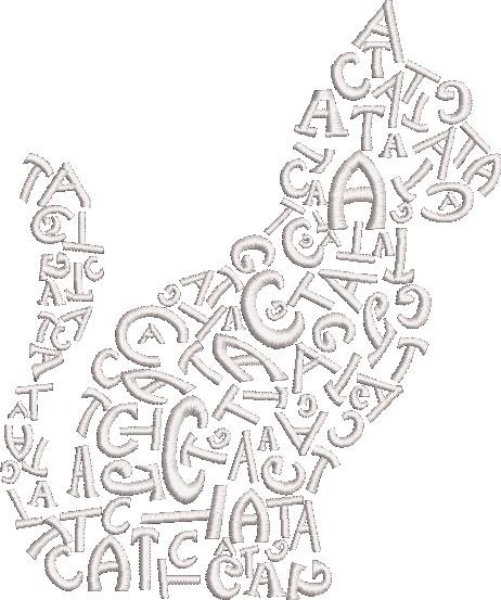 Cat Word Art Cat Word Art