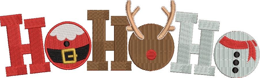 Hoho Christmas Embroidery Design