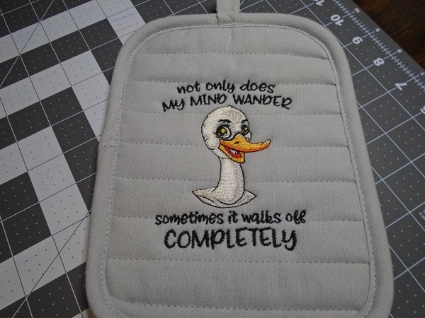 Mind Walks Off Funny Duck Quote