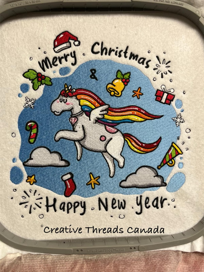 Christmas And New Year Unicorn