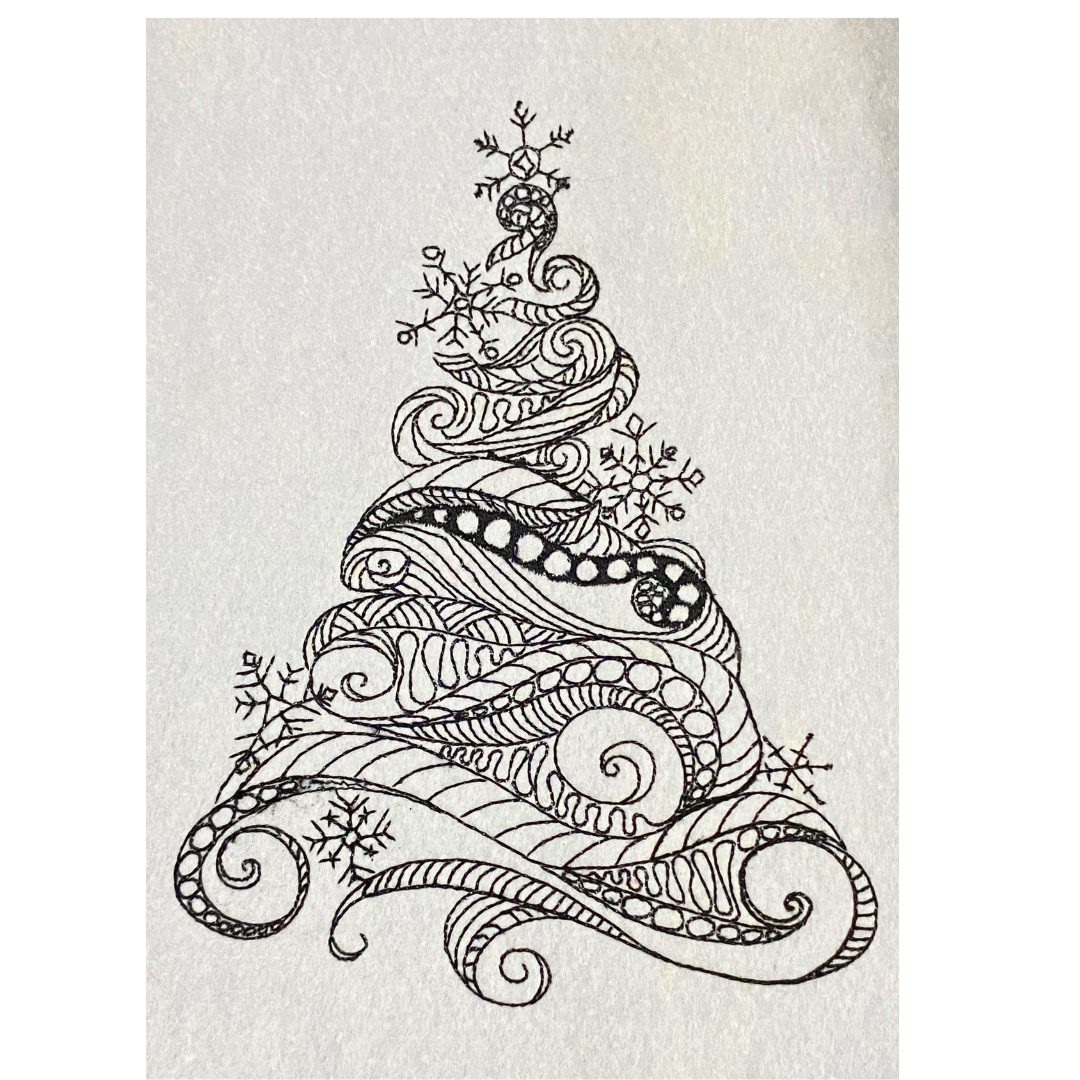 Zentangle Christmas Tree