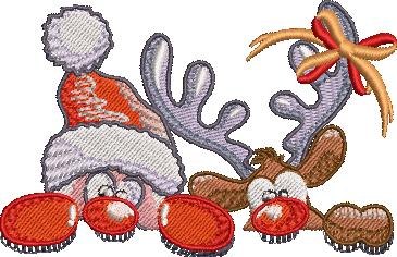 Santa And Rudolf