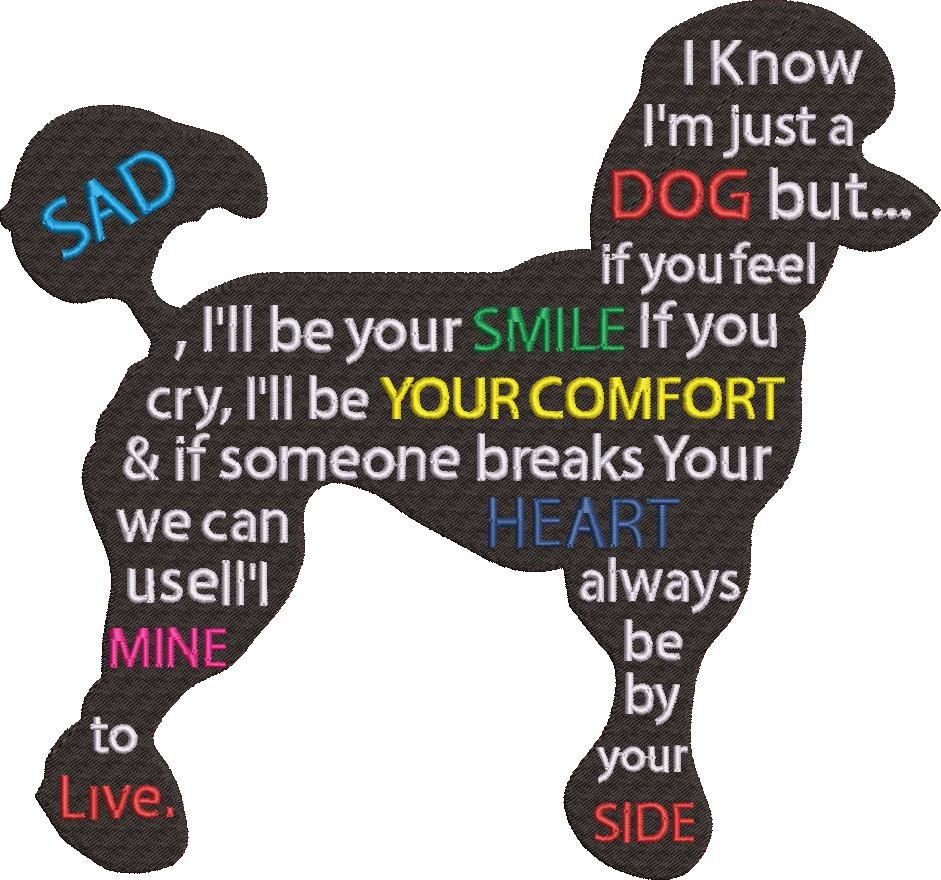 Girl And Standard Poodle