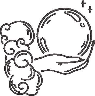 Hand Holding Crystal Ball
