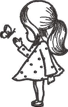 Girl With Butterfly