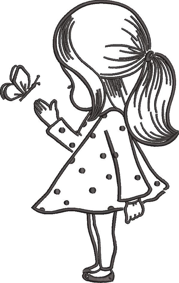 Girl With Butterfly