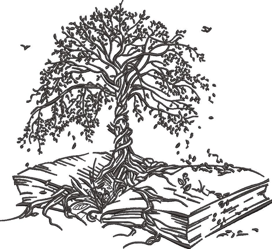 Tree Growing From Book