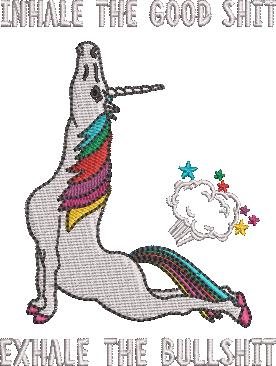 Exhale Bullshit Unicorn Quote Exhale Bullshit Unicorn Quote