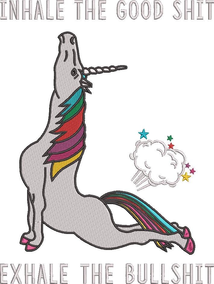 Exhale Bullshit Unicorn Quote Exhale Bullshit Unicorn Quote