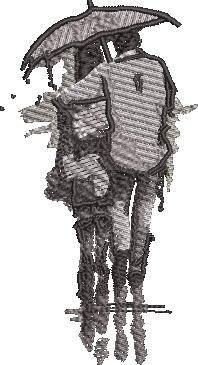 Couple In Rain