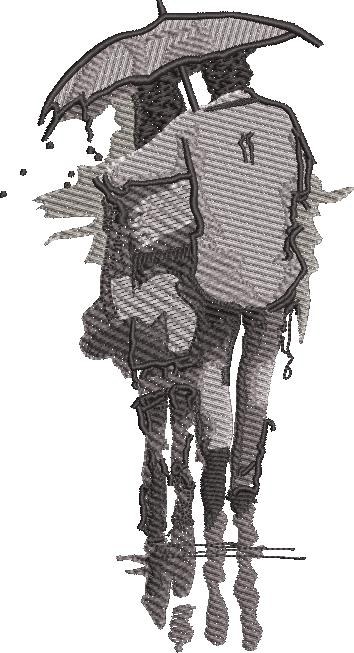 Couple In Rain