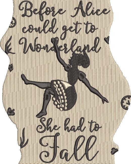 Whimsical Girl Falling Down