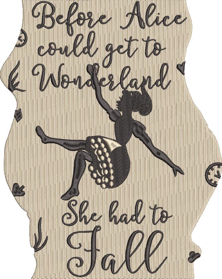 Whimsical Girl Falling Down