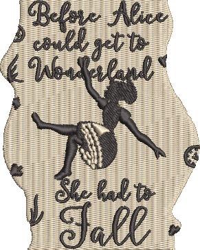 Whimsical Girl Falling Down