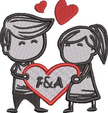 Kids Couple Love Heart Kids Couple Love Heart