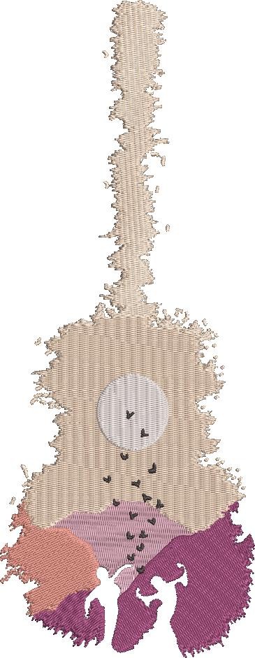 Scenery Guitar Art Design Scenery Guitar Art Design