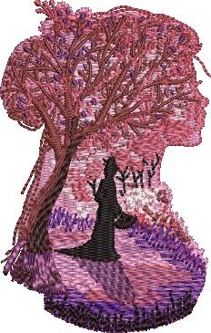 Girl Scenery - Tree Girl Scenery - Tree