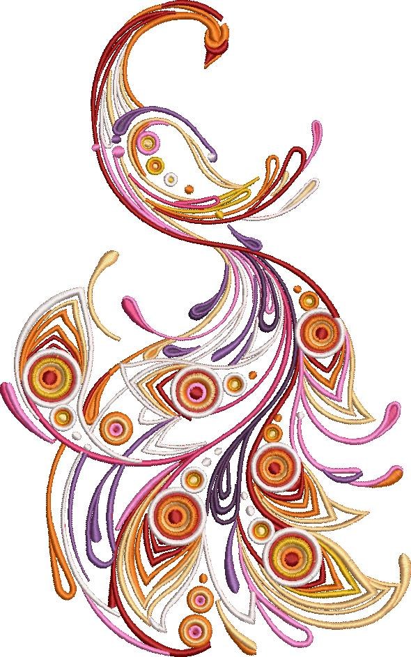 Floral Peacock
