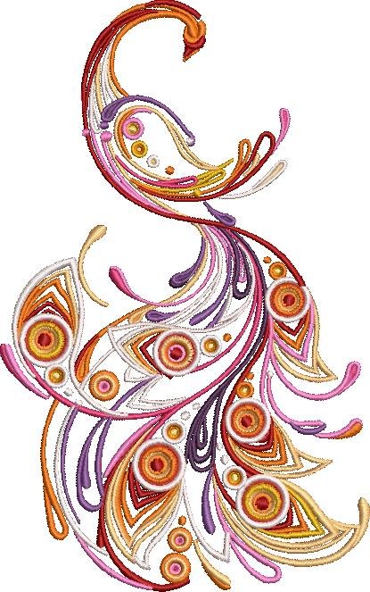 Floral Peacock