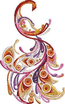 Floral Peacock