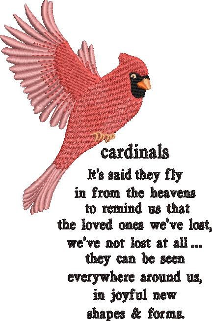 Cardinals Embroidery Cardinals Embroidery