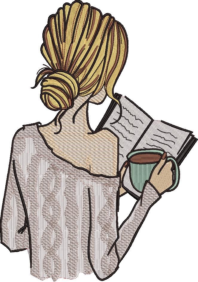 Girl Reading Book