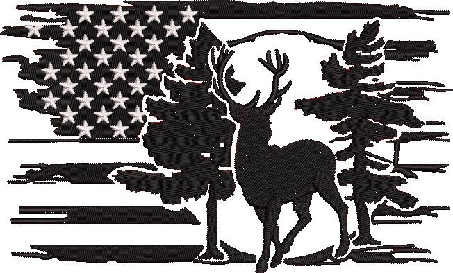 American Deer Silhouette American Deer Silhouette