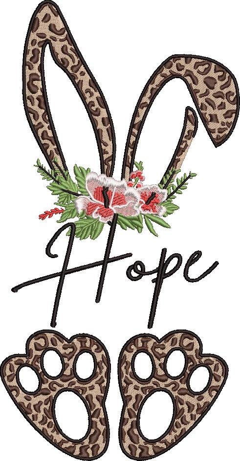 Hope Bunny Embroidery Hope Bunny Embroidery