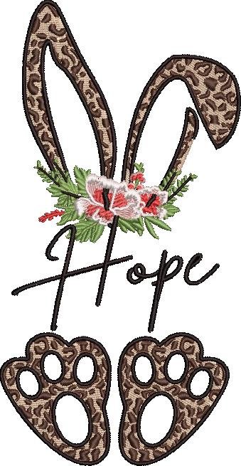 Hope Bunny Embroidery Hope Bunny Embroidery