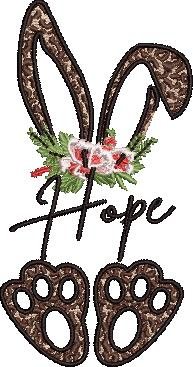 Hope Bunny Embroidery Hope Bunny Embroidery